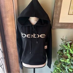 Bebe Black Logo Hoodie